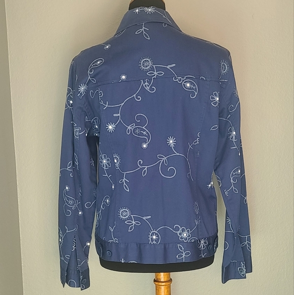 Vintage Bushwacker Embroidered Shacket Shirt Jacket with Hidden Pockets - Picture 2 of 11